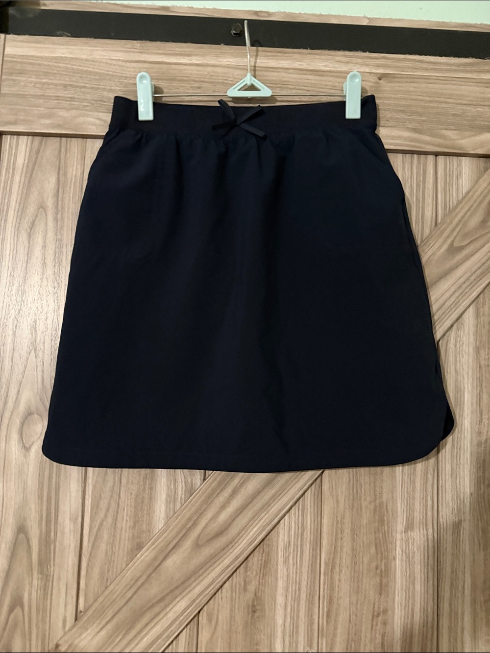 crown & ivy Navy Blue Girls' Skort with Bow Waist